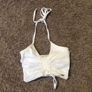 White Hollister top